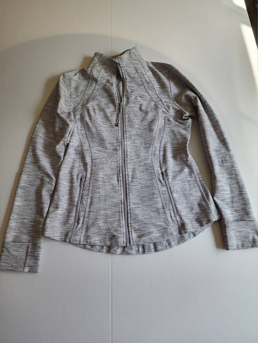 Lululemon Sz 12 Define Jacket Wee Are From Space Ice Grey Alpine White